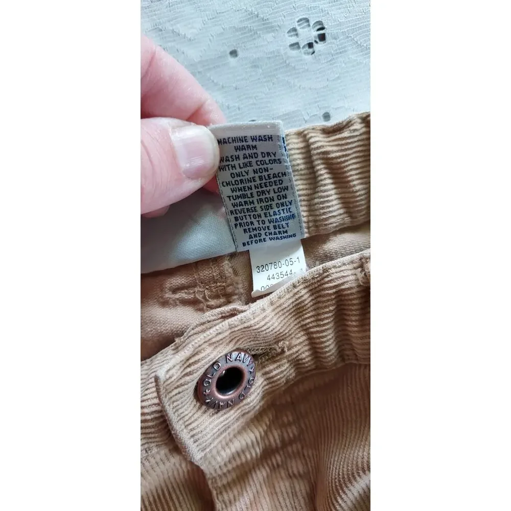 OLD NAVY Girl's Retro Brown Adjustable Waist Bootcut  Corduroy Size 10 Reg